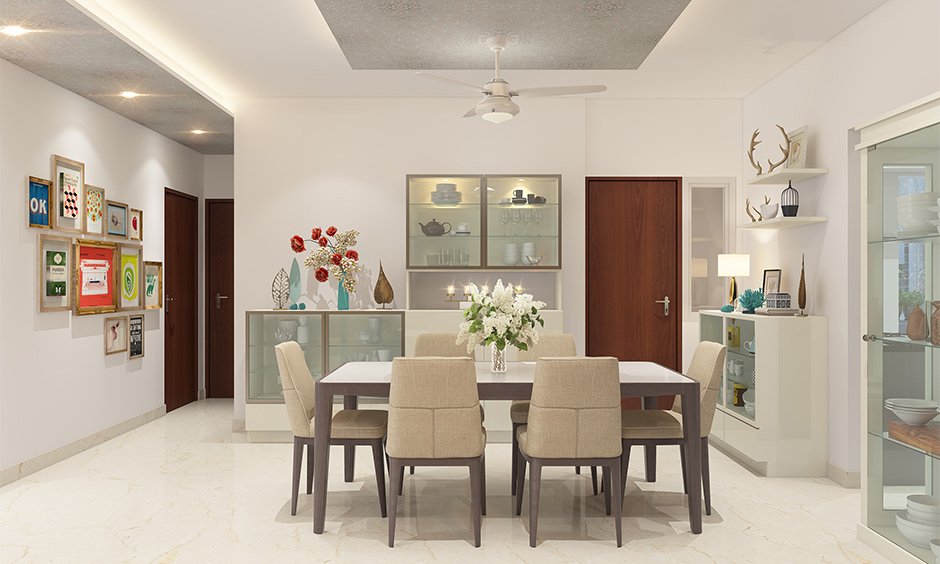 Interior design cost for a 2BHK flat in India, from 3.5 Lakh to 10 Lakh based on materials and finishes.