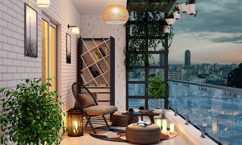 Clear glass balcony railing offering uninterrupted view