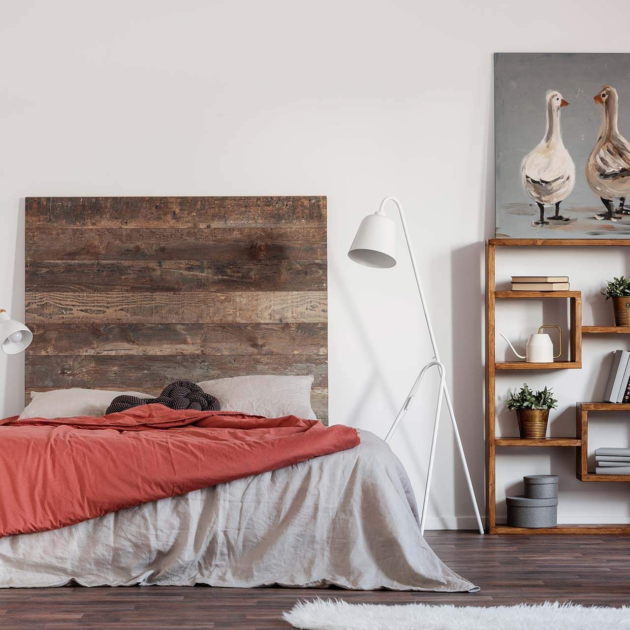 Colour palette idea for industrial style master bedroom