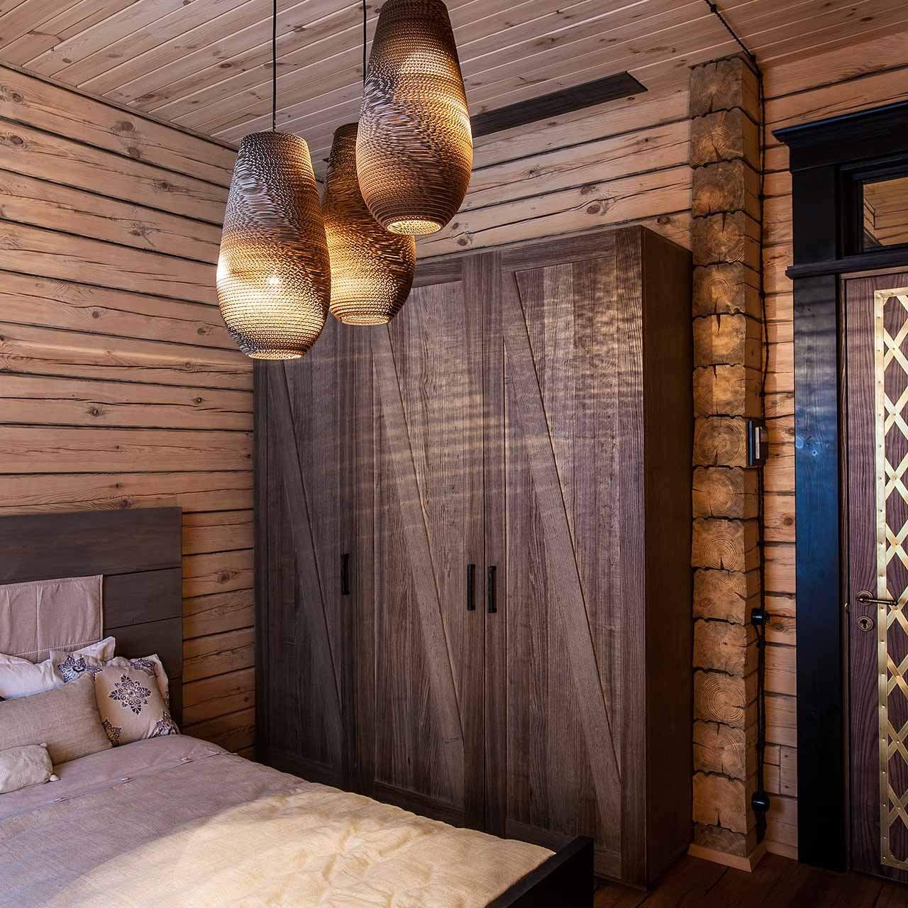 Colours ideas in rainy light for rustic bedroom interior design