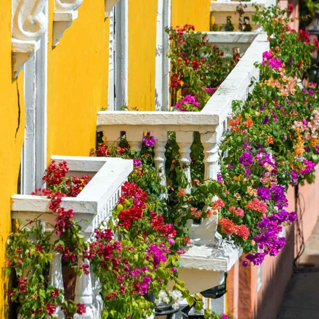 Use cool colour contrasts for your indian balcony designs