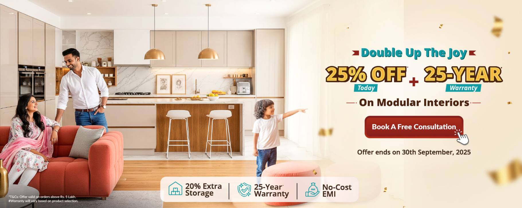 DesignCafe Offer: Flat 25% OFF on Home Interiors
