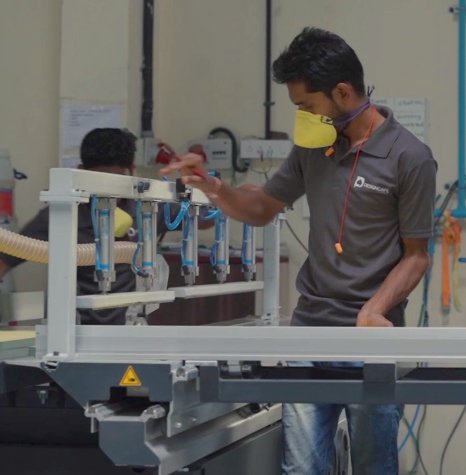 Design Cafe owns interior design factory to control the quality of home interiors.