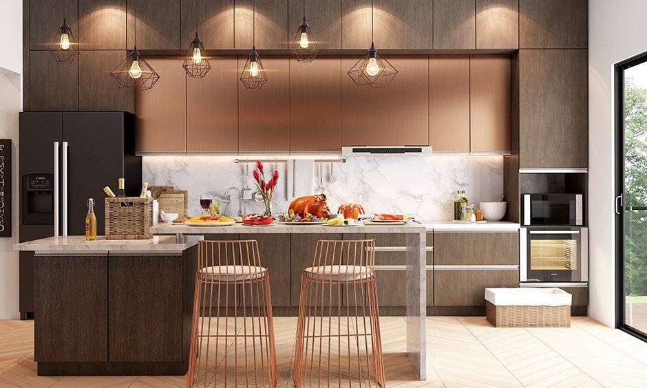 Kitchen island on a budget with breakfast counter or bar unit