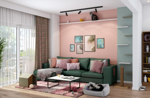 Stylish living room design blending comfort and charm, highlighting top trends for 2025 in modular and personalised interiors.