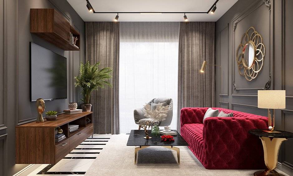 Living room seating idea with a lounge chair for a cosy experience