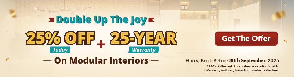 25% Off Modular Interiors with a 25-Year Warranty