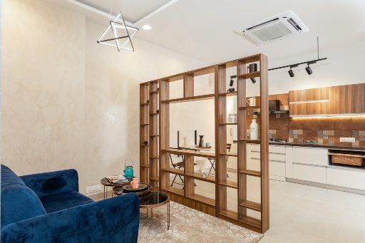 1 BHK model flat on display at interior design studio in navi mumbai experience centre