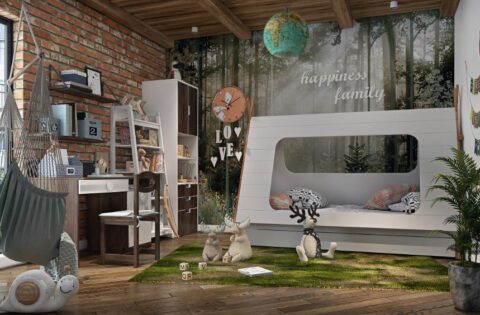 Kids Bedroom with play and study combo tips