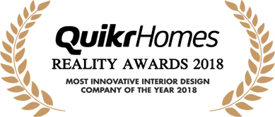 Design Cafe has won Quikr Homes Reality Awards 2018 for Most Innovative Interior Design Company of the year 2018.